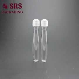 SRS8447-15ML przezroczyste PETG, rolka o kształcie promieniowania na metalowej kuli, pusta do serum do oczu