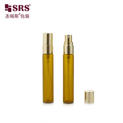 BLPA-8ML 15mm DIA Bursztynowa Pustka Fiolka Szklana Flaska Spray Tube z atomizerem cienkiej mgły