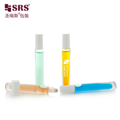 GB1-10ml Gęsta ściana szklana rolka na butelce z plastikową czapką PP