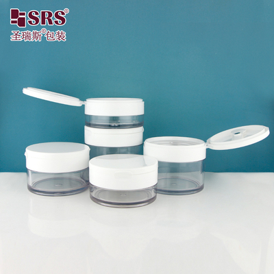 PETG003 Plastic Round Thick Wall Injection Clear Convenient Flip Cap Plastic Jar for Hair Gel Wykonany z PETG