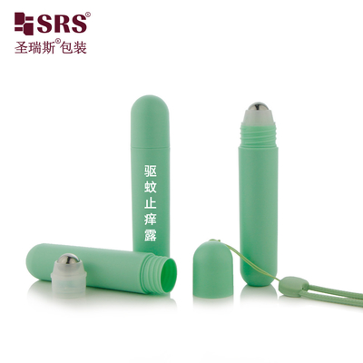 RPPG 25ml Okrągły PP PCR Eco Friendly Roll On Bottle Dla Antitranspirantu Puste opakowanie do pielęgnacji skóry Masaż ze stalową kulą