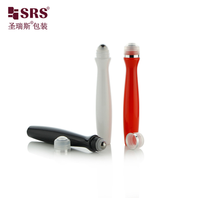 SRS8447-15ML Pusty, kolorowy, plastikowy, walcowany, stalowy piłka do żelu do oczu, kształt promieniowania, unikalny projekt