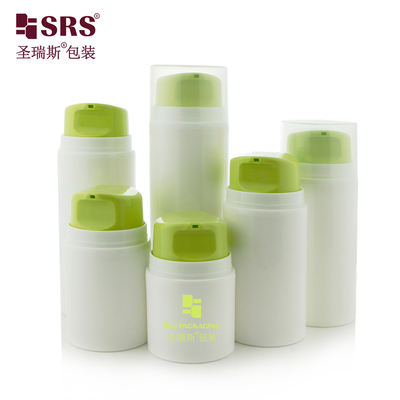 PA605 30ml 50ml 80ml 100ml 120ml 150ml 200ml Wstrzyknięcie Błyskotliwy Zielony Kolor Piękny Krem do Twarzy Pump Butelka Bezprzewodowa Butelka Bezprzewodowa