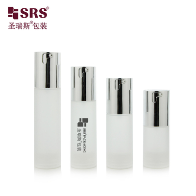 TA023 20ml 30ml 40ml 50ml Glossy Matte In Mould Injection Clear Frosted PP PCR Airless Bottle For Foundation Kosmetyczne opakowania