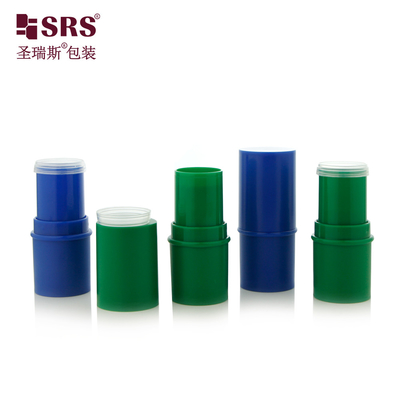 D051 6g Zmrażony Plastic ABS Material Round Shape Stick Container Tube Top Filling Lip Balm Bottle