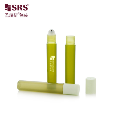 RPP-15ML Wstrzykiwacz Półprzezroczyste Zielone Kolor Mat Finished Plastic Roll-On Bottle Packaging Container