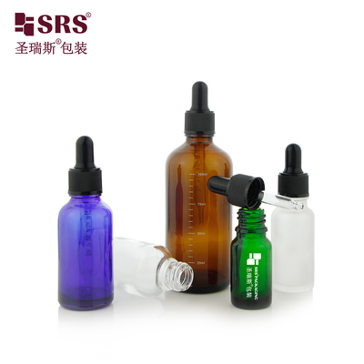 D002 5ml 10ml 15ml 20ml 30ml 50ml 100ml 18/415 Szklana butelka z paskiem na ramieniu