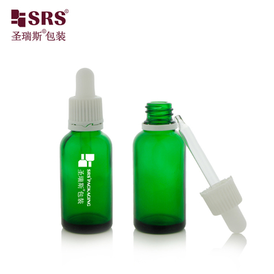 D004 Pustka Przejrzysta Bursztynowa Olej Esencjalny Tamper Evident Luxury Customisation Glass Dropper Flask