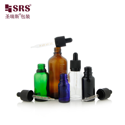 D006 15 ml 30 ml 50 ml Zielony Przejrzysty Przejrzysty Szklany Butelka Do Kapsuł Do Serum Twarzowego