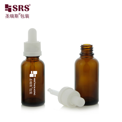 D010 Przejrzysty szklany butelka z pleśnią z CRC Child Resistant Cap Dropper Lid For Hair Essence serum
