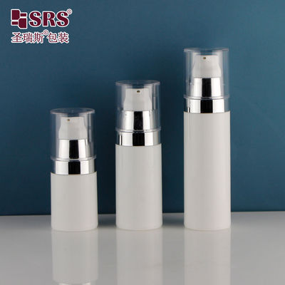 PA212 15ml 30ml 50ml Metalizowana srebrna plastikowa butelka bezprzewodowa z pompą do płynu do ciała