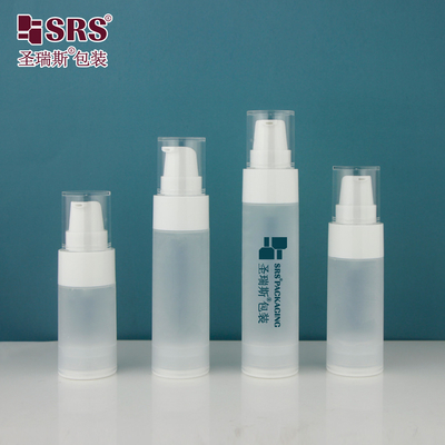 PA0217 Glossy Matte In Mold Customizes Plastic PP Airless Pump Lotion Flask For Skincare Facial Cleanser Gel