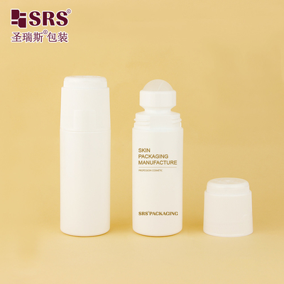 RPPDF-90ML Okrągły kształt plastikowy gel przeciwbólowy Roll On Roller Ball Flask Applicator Packaging