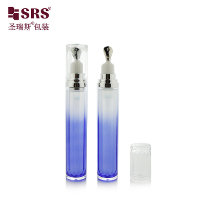 LR001-15ML LR001 15ML Serum do oczu arcydzieło Dwuwarstwowa butelka akrylowa Kolory na zamówienie Zink głowa aplikator