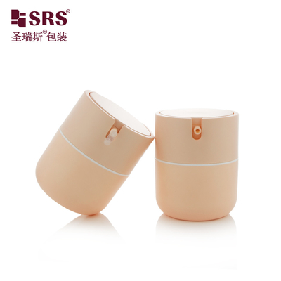 PA001 50 ml Cute Plastic PP Round Bottom Airless Pump Bottle Jar Container Empty Kosmetyczny krem do twarzy