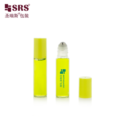 PET-10ML Plastic PET Clear Glossy Surface Roll On Bottle Applicator Container Packaging With Steel Ball Massage (PET-10ML Plastic PET Clear Glossy Surface Roll On Bottle Applicator Container Packaging With Steel Ball Massage) - opakowanie z masą stalową