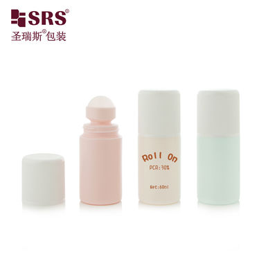 Butelka do dezodorantu w kulce z żelem, RPPC1-60ML, wtryskowo-rozdmuchowa, niestandardowy kolor, PP, PCR, plastik z recyklingu