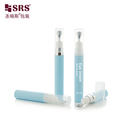 A0035 Elegancki, niestandardowy kolor, bezpowietrzny pojemnik z pompką (7,5 ml/10 ml/15 ml) z aktywatorem tłocznym ze stopu cynku