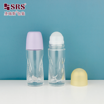 BLPG-A 50ml Luksusowa hurtowa przezroczysta szklana butelka z kulką do antyperspirantu