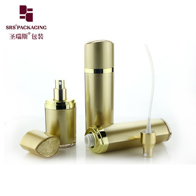 SRS pusta butelka kosmetyczna luksusowa 30 ml 60 ml 120 ml plastikowa, w kształcie oczu, czarna pojemnica akrylowa