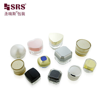 5g 10g Luxury Acrylic Mini Sample Size Eye Cream Plastic Jar Container Kosmetyczny żel do paznokci Opakowanie