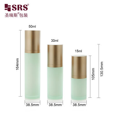 SRS-RS 15ml 30ml 50ml Pustka Luxury High End Pump Acrylic Lotion Flaska Serum Kosmetyczne Opakowanie Sprzedaż hurtowa