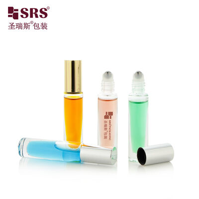 GB1 5 ml Cute Customize Painted Empty Thick Bottom Glass Roll On Perfume Bottle