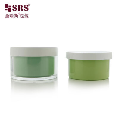 J101 50g 100g 240g Double Wall Replaceable Plastic Jar For Facial Cream Gel Rould Wholesale Container