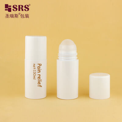 130ml PET Roll On Bottle Large Capacity Empty Roller Bottles for Body Care Gel Deodorant Liquid