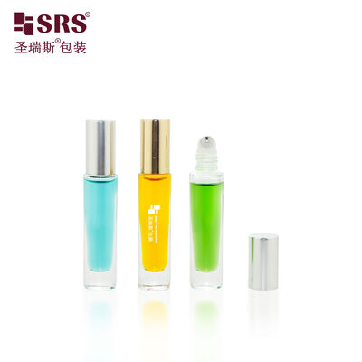 Premium grube butle z butelką z butelką z butelką 6 ml butelka z butelką stalową do perfum olejów eterycznych