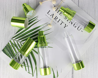 15 ml, 30 ml, 40 ml, 50 ml, 80 ml, 100 ml, 120 ml butelki SAN z tworzyw sztucznych, metalizowanej, zielonej butelki bez powietrza