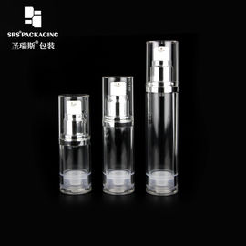 AS przezroczysta 15 ml 30 ml 50 ml plastikowa pompa bez powietrza butelka pusta