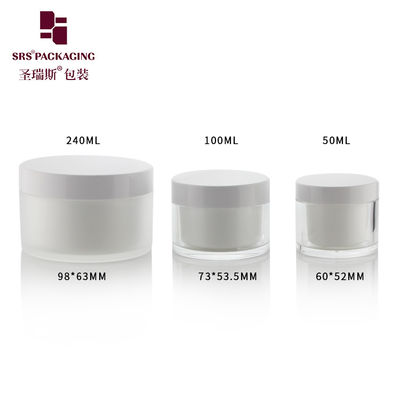 50 ml 100 ml 240 ml Przejrzysty akrylowy plastikowy wymienny słoik