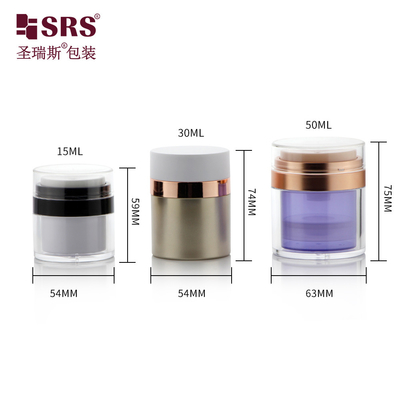 15 ml 30 ml 50 ml pojemnik bez powietrza do wymiany akrylowego kremu kosmetycznego