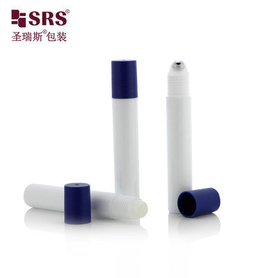 Wstrzyknięcie Biały Kolor Okrągły Oczodrzenie Serum Plastikowe Pustka 15 ml butelka rolkowa