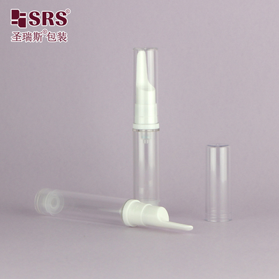 5 ml, 10 ml, 12 ml, 15 ml Pustka, przezroczysta serum do oczu, butelka z tworzyw sztucznych, bez powietrza