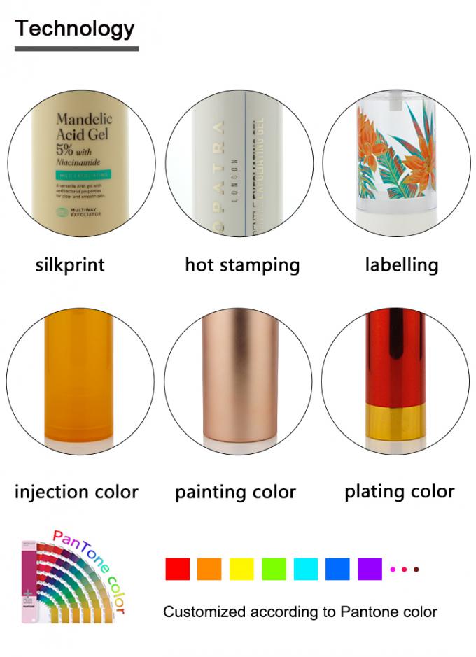 PET43 130ML 170ML Duża pojemność PET Plastic Customise Color Round PCR Recycled Roll On Bottle For Deodorant Gel 14