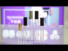 BLP17 15ml 17mm średnicą metalizowana butelka ze szklanym złotem różowym z prawdziwą złotą kulą i aluminiową czapką.