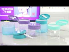 PET007 200g 250g 300g Plastikowy słoik z kremem PET z łyżeczką z pęsetą