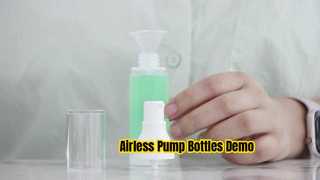 PA029 15 ml 30 ml 50 ml Puste plastikowe butelki z pompką z tworzywa sztucznego PP, przezroczyste, bezpowietrzne Demo