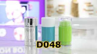 D048 Plastikowy pojemnik na dezodorant w sztyfcie z recyklingu, PP PCR