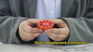 Zegarek D040: 15 ml 40 ml 50 ml 75 ml PP plastikowy owalny pojemnik na dezodorant w żelu Prezentacja
