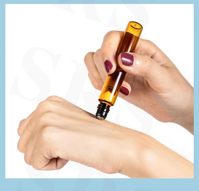 BLP-1ML Szklany Aplikator Rolkowy Cylindryczna Butelka Roll-On dla eleganckiego i zrównoważonego przechowywania 3